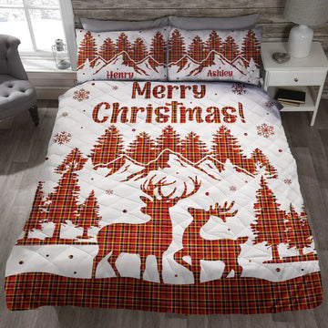 Personalized Gifts For Couple Quilt Bed Set.