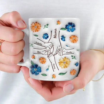 Family Over Everything - Family Personalized Custom 3D Inflated Effect Printed Mug - Mother's Day, Gift For Mom, Grandma.