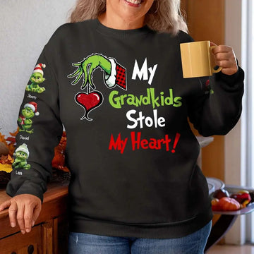 Personalized 'My Kids Stole My Heart' T-Shirt – Custom Gift for Parents..