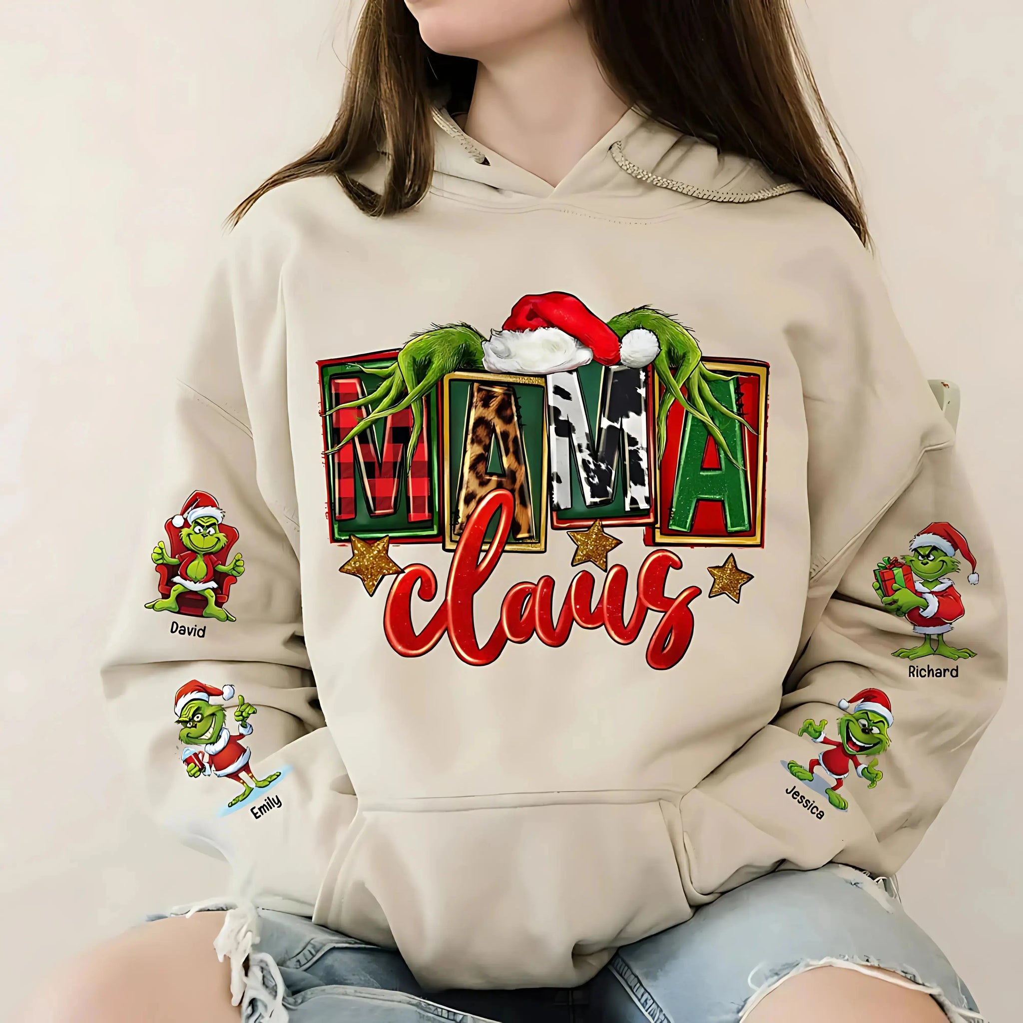 Personalized Christmas Gifts for Mom Shirt – Custom Holiday Shirt for Moms.