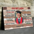 Custom Graduation Canvas Print - Personalized Graduation Gift, Academic Achievement Decor - Printingjoy