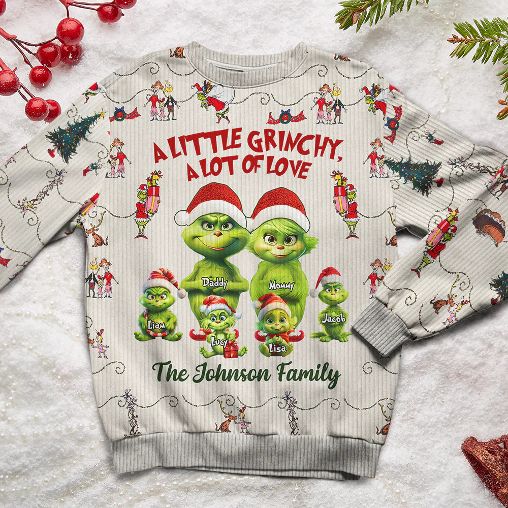 Personalized Family Christmas Ugly Sweater – Custom Holiday Gift - Printingjoy