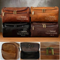 Custom Engraved Leather Toiletry Bag - Personalized Birthday Gifts For Husband - For The Man I Love Printing Joy