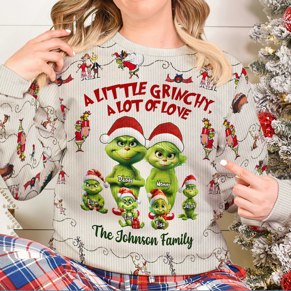 Personalized Family Christmas Ugly Sweater – Custom Holiday Gift - Printingjoy