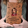 My Christmas Recipe Book - Personalized Leather Journal - Printingjoy