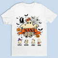 Personalized Halloween T-Shirt for Grandma - Custom Spooky Family Gift - Printingjoy