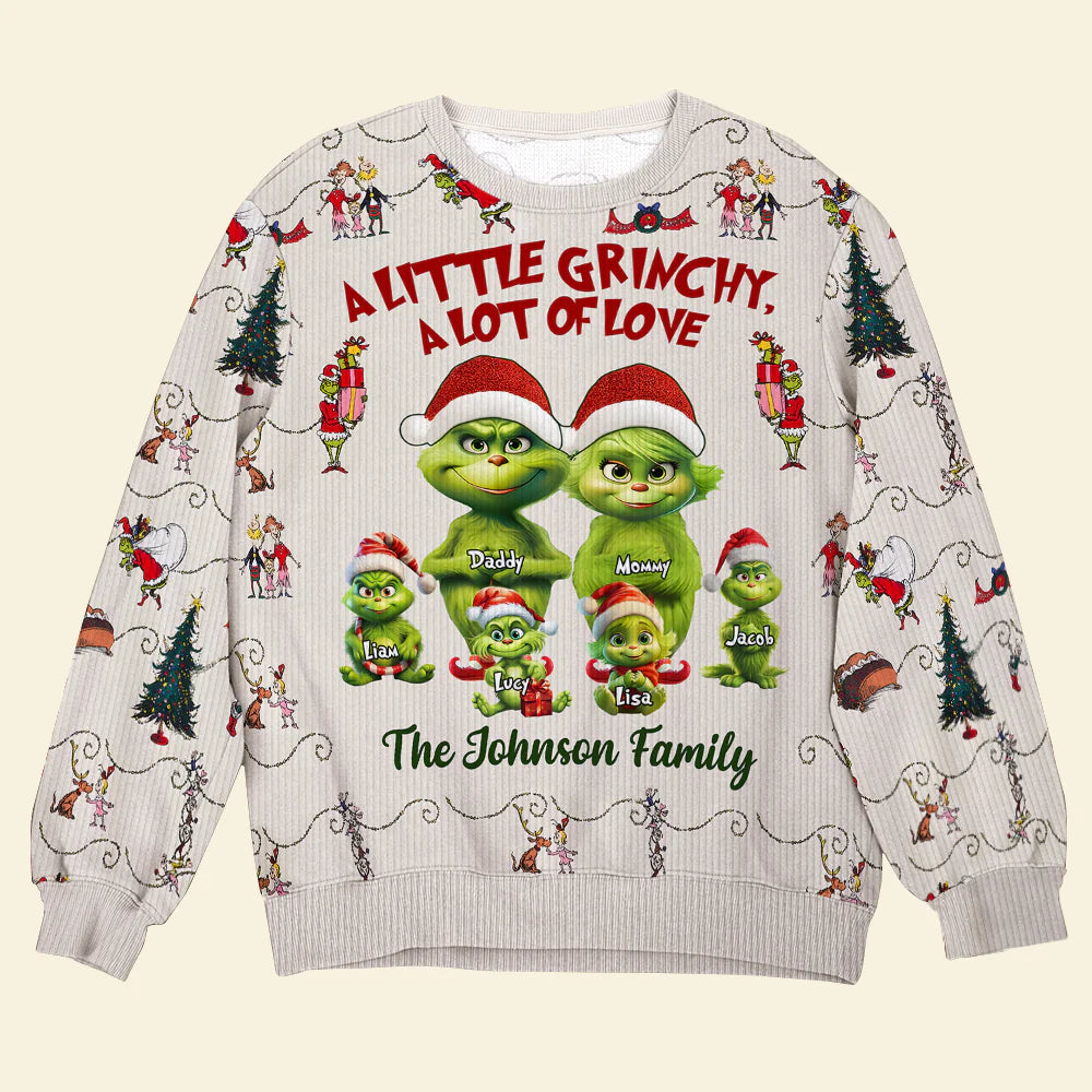 Personalized Family Christmas Ugly Sweater – Custom Holiday Gift - Printingjoy