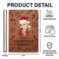 My Christmas Recipe Book - Personalized Leather Journal - Printingjoy