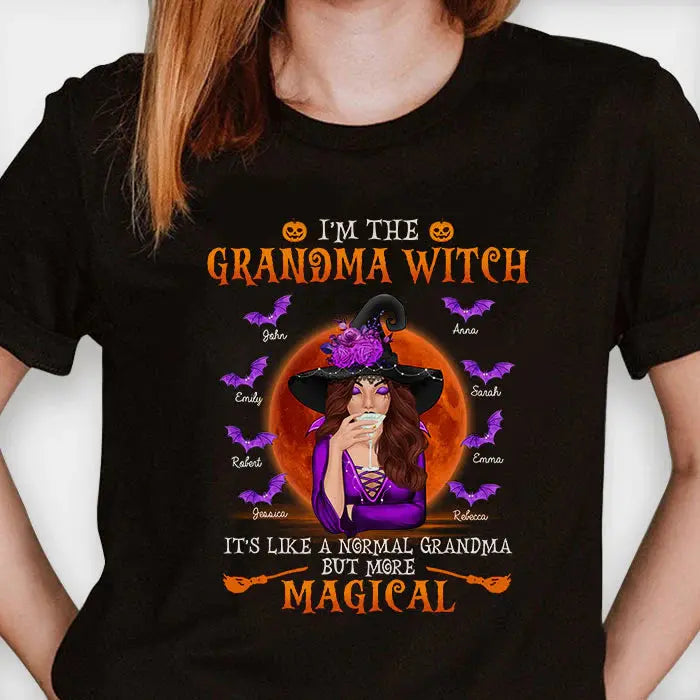 I’m The Grandma Witch - Personalized Custom Unisex T-Shirt, Hoodie, Sweatshirt - Gift For Grandma, Grandparents, Halloween Gift Printing Joy