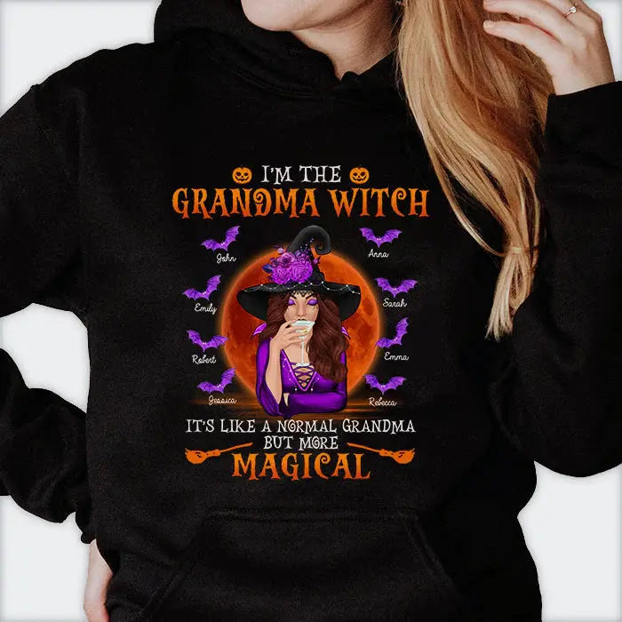 I’m The Grandma Witch - Personalized Custom Unisex T-Shirt, Hoodie, Sweatshirt - Gift For Grandma, Grandparents, Halloween Gift Printing Joy