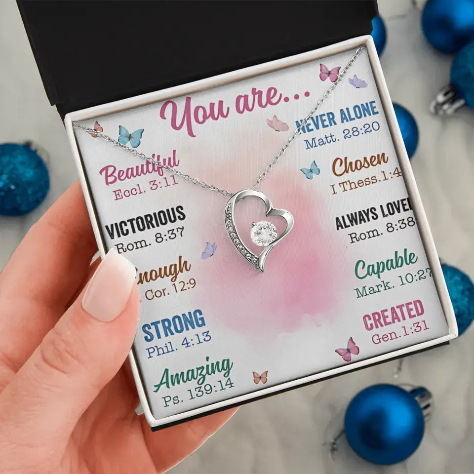 You Are - Personalized Cross Dancing Necklace - Best Gift For Birthday - Printingjoy