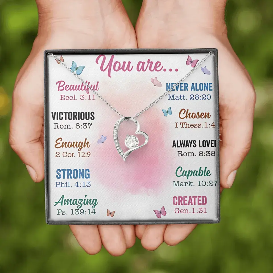 You Are - Personalized Cross Dancing Necklace - Best Gift For Birthday - Printingjoy