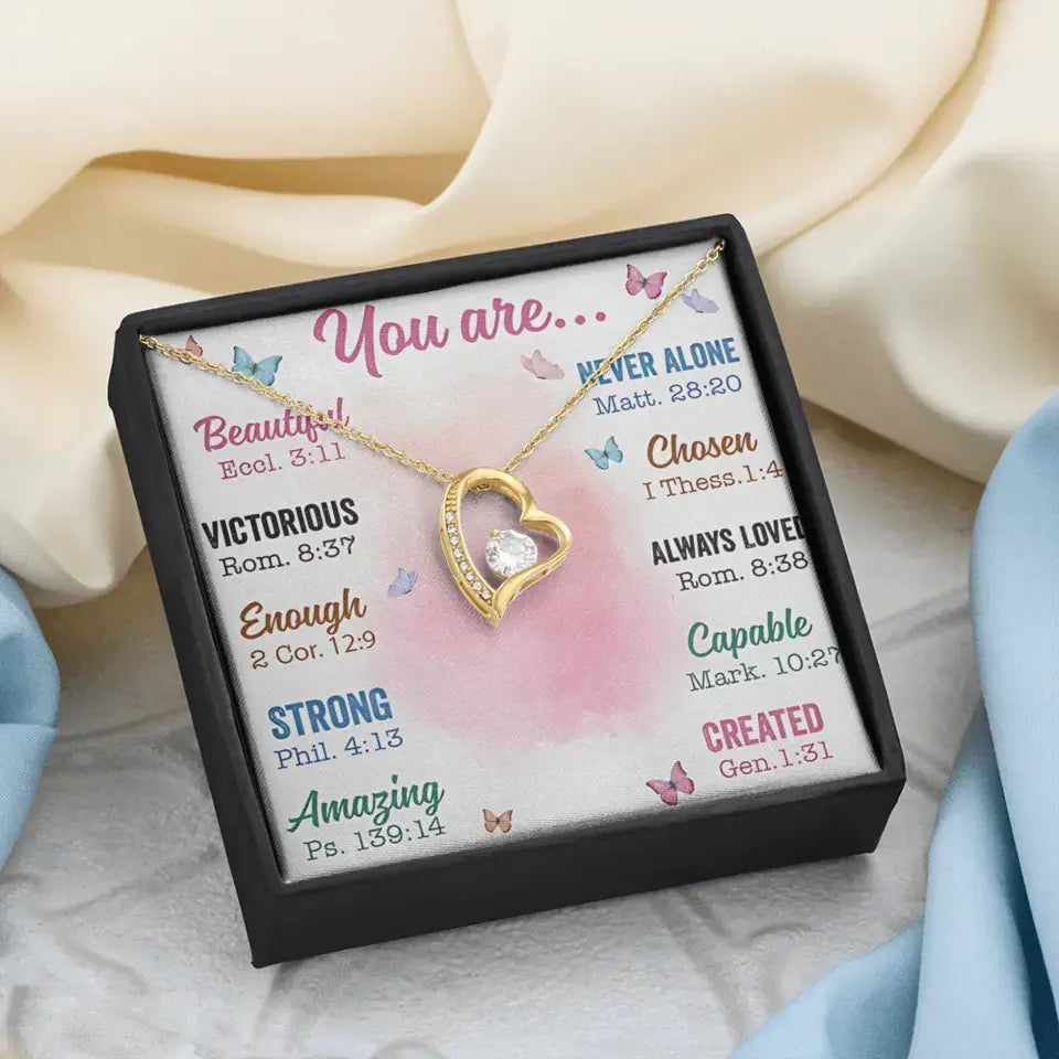 You Are - Personalized Cross Dancing Necklace - Best Gift For Birthday - Printingjoy