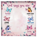 God Says You Are - Personalized Cross Dancing Necklace - Best Gift For Daughter/Granddaughter - Printingjoy