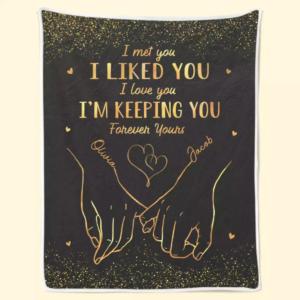 Better Together: Celebrating Our Unbreakable Bond - Personalized Couple Blanket for Husband & Wife, Anniversary Gift.