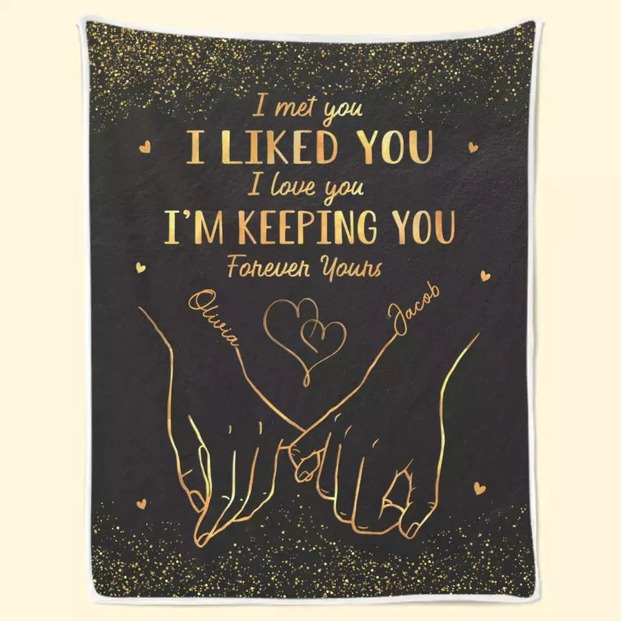 Better Together: Celebrating Our Unbreakable Bond - Personalized Couple Blanket for Husband & Wife, Anniversary Gift.
