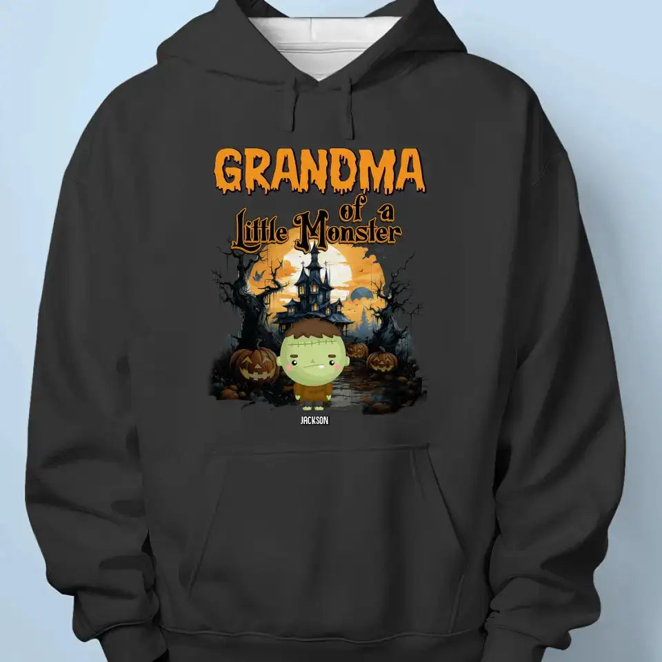 Personalized Halloween T-Shirt for Grandma - Custom Spooky Family Gift - Printingjoy