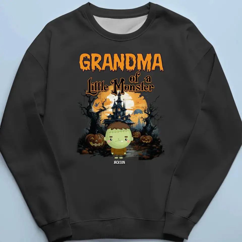 Personalized Halloween T-Shirt for Grandma - Custom Spooky Family Gift - Printingjoy