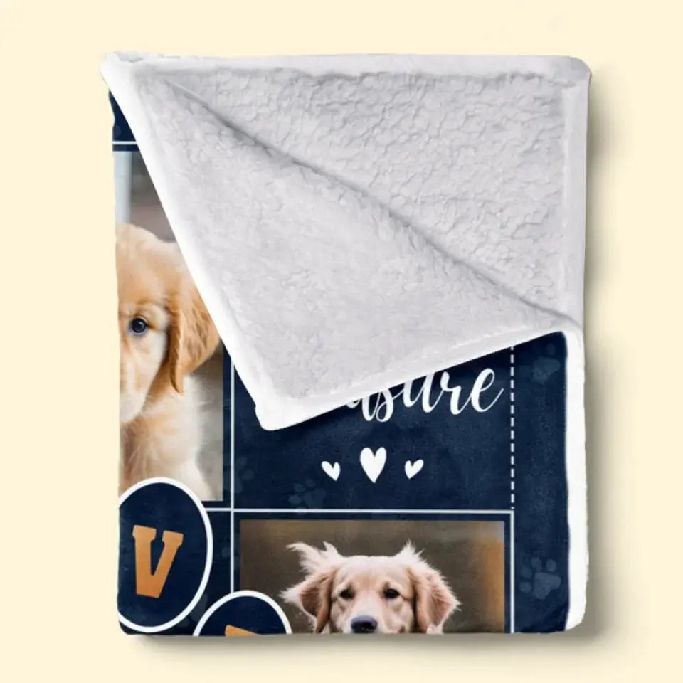 Personalized Pet Memorial Blanket with Photo – “Thanks For Everything, I Had a Great Time” Custom Sympathy Gift Printbelle