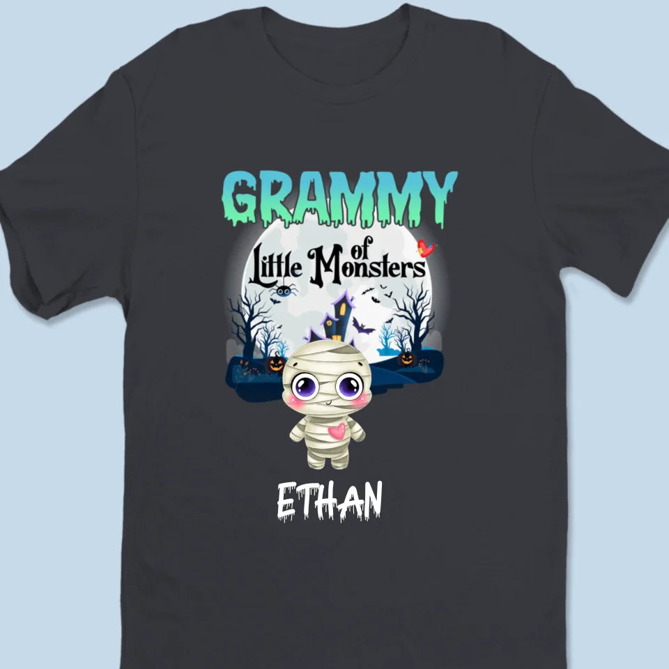 Personalized 'Grandma of Little Monsters' Cute Halloween T-Shirt , Sweatshirt , Hoodie - Printingjoy