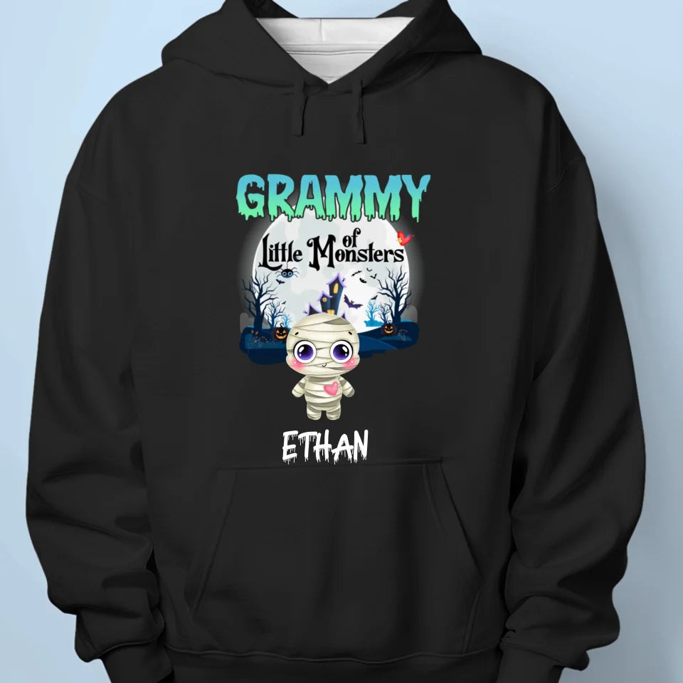 Personalized 'Grandma of Little Monsters' Cute Halloween T-Shirt , Sweatshirt , Hoodie - Printingjoy