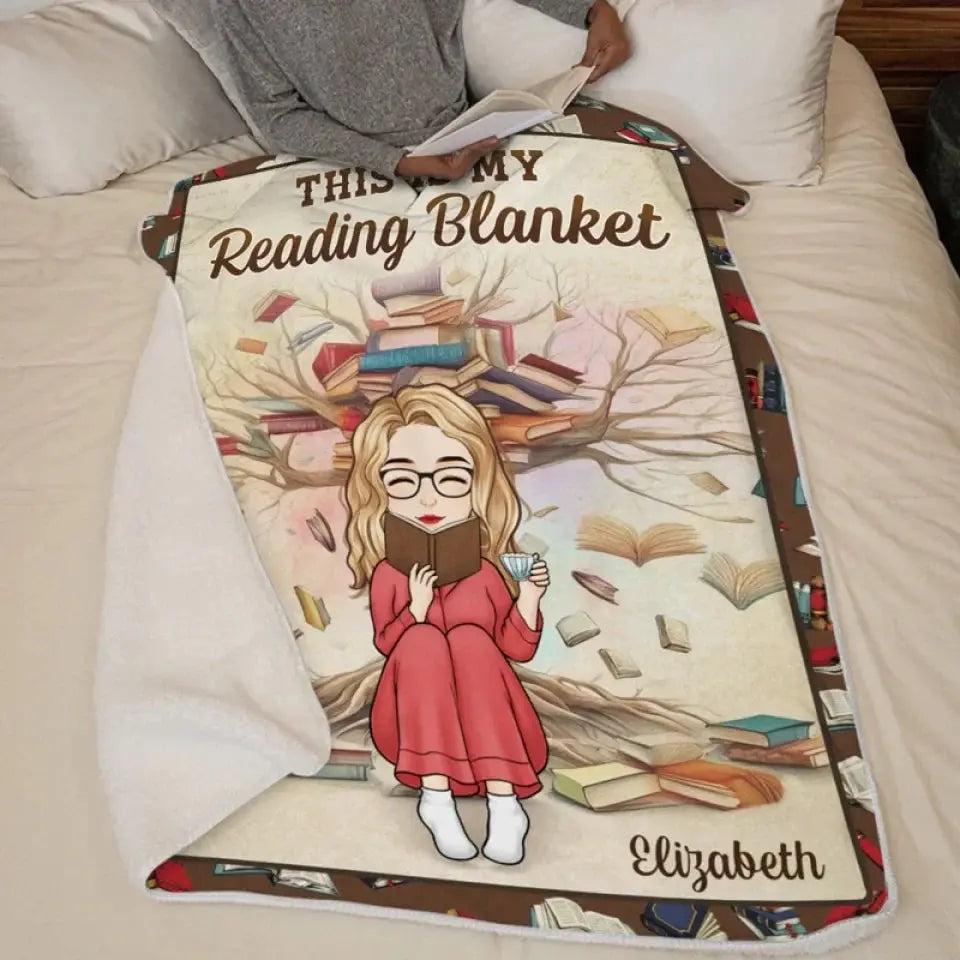 Custom Blanket - Personalized Bookish Gifts For Book Lovers, Bookworms, Readers - The Warmth Of A Blanket Enhances Every Story Printing Joy