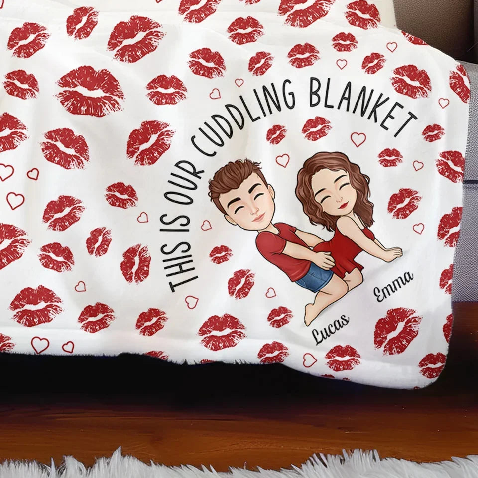 Spending The Holidays With You Is The Greatest Gift Of All - Couple Personalized Custom Blanket - Christmas Gift For Husband Wife, Anniversary