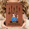 Woman Recipe Cookbook - Personalized Leather Journal Printing Joy