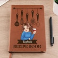 Woman Recipe Cookbook - Personalized Leather Journal Printing Joy