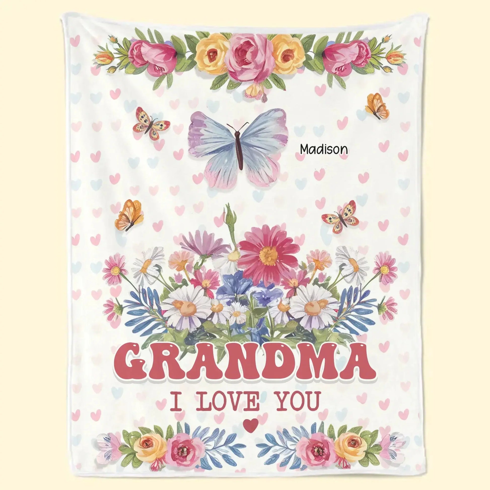 A Cozy Way To Celebrate The Love That Never Fades - Family Personalized Custom Blanket - Mother's Day Gift For Mom, Grandma Printing Joy