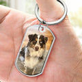 Custom Photo Keychain - Personalized Pet Memorial Gifts For Dogs, Cats - A Loyal Heart Never Fades Printing Joy