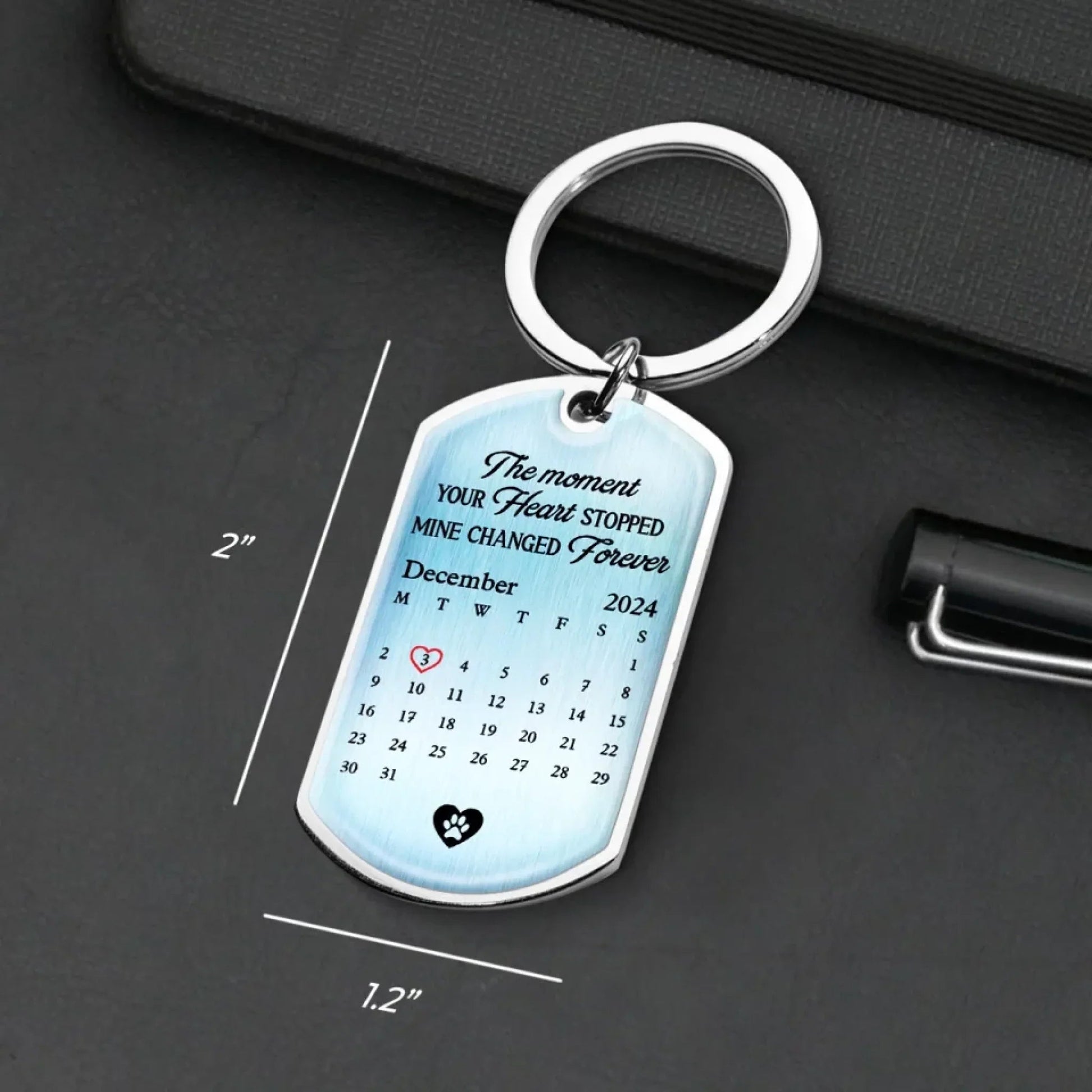 Personalized Pet Memorial Keychain – Custom Photo Sympathy Gift – Gift for Dog & Cat Lovers Printing Joy