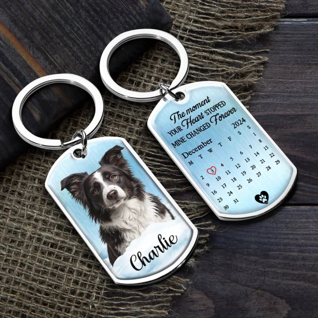 Personalized Pet Memorial Keychain – Custom Photo Sympathy Gift – Gift for Dog & Cat Lovers Printing Joy