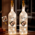 Custom Photo Loving You Endlessly - Couple Personalized Custom Bottle Lamp - Gift For Husband Wife, Anniversary Printing Joy