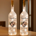 Custom Photo Loving You Endlessly - Couple Personalized Custom Bottle Lamp - Gift For Husband Wife, Anniversary Printing Joy