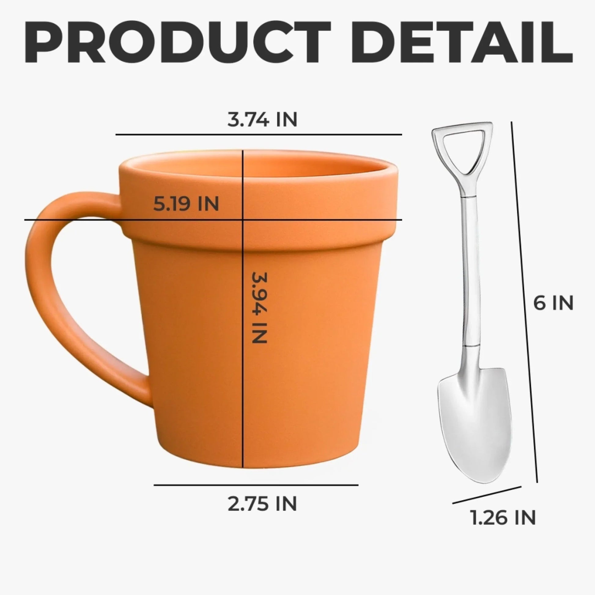 Custom Plant Pot Ceramic Mug with Spoon – Personalized Garden Gifts for Gardeners, Plant Lovers, Besties, Mom, Dad – Plant Parent Vibes Flower Pot Coffee Cup Printing Joy