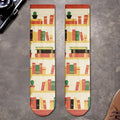 Custom Crew Socks - Personalized Bookish Gifts For Book Lovers, Bookworms, Readers - Adventures Inside These Pages Printing Joy