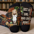 Custom Crew Socks - Personalized Bookish Gifts For Book Lovers, Bookworms, Readers - Keeping Up With My Reading Game copy Printbelle