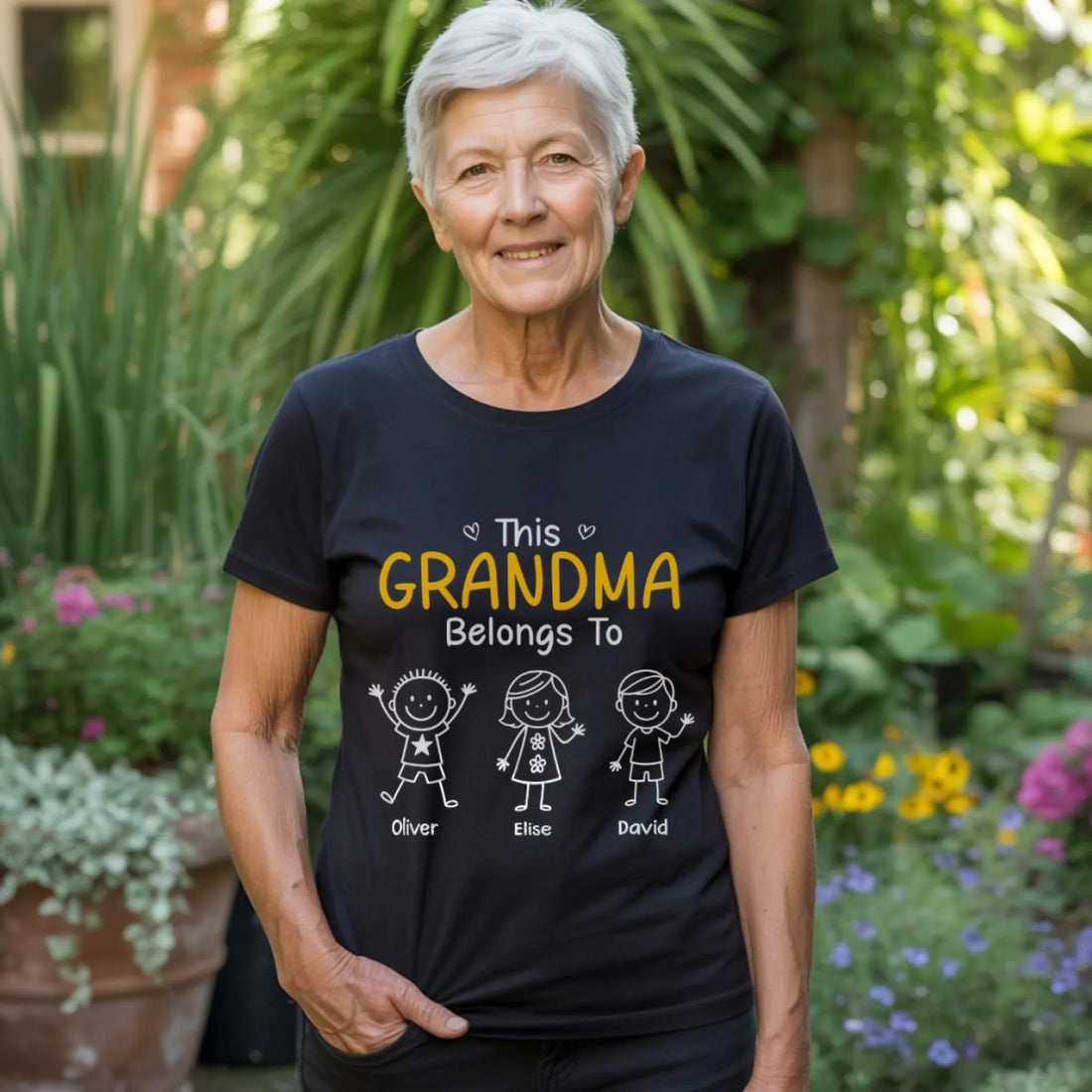Custom T-Shirt or Hoodie – Personalized Birthday & Father’s Day Gifts for Dad, Grandpa, Papa – “Promoted to Grandpa” Shirt with Kids’ Names