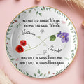 Custom Full-Print Round Jewelry Dish - Personalized Best Friend Birthday Gifts For Women, Besties, Sisters, BFF - More Than Friends, We’re Soulmates Printing Joy