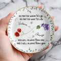 Custom Full-Print Round Jewelry Dish - Personalized Best Friend Birthday Gifts For Women, Besties, Sisters, BFF - More Than Friends, We’re Soulmates Printing Joy