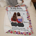 Custom Blanket - Personalized Best Friend Birthday Gifts For Women, Besties, Sisters, BFF - True Friends, Always Near Printbelle