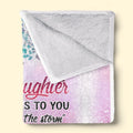 Custom Blanket - Personalized Birthday Gifts For Mom, Daughter - Daughters Are Far More Precious Than Jewels Printing Joy