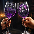 Custom Stemmed Wine Glass - Personalized Best Friend Birthday Gifts For Women, Besties, Sisters, BFF - Witch Vibes Only This Halloween Printing Joy