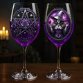 Custom Stemmed Wine Glass - Personalized Best Friend Birthday Gifts For Women, Besties, Sisters, BFF - Witch Vibes Only This Halloween Printing Joy