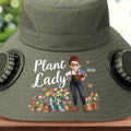 Custom Solar Fan Hat – Plant Dreams, Grow Joy – Personalized Gardening Gift for Gardeners Printing Joy