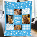 Custom Photo Blanket - Personalized Christmas Memorial Sympathy Gifts For Dogs, Cats - You Were My Favorite Hello And My Hardest Goodbye Printing Joy
