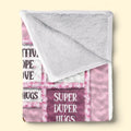 Custom Blanket - Personalized Best Friend Birthday Gifts For Women, Besties, Sisters, BFF - Heart to Heart Besties Printbelle