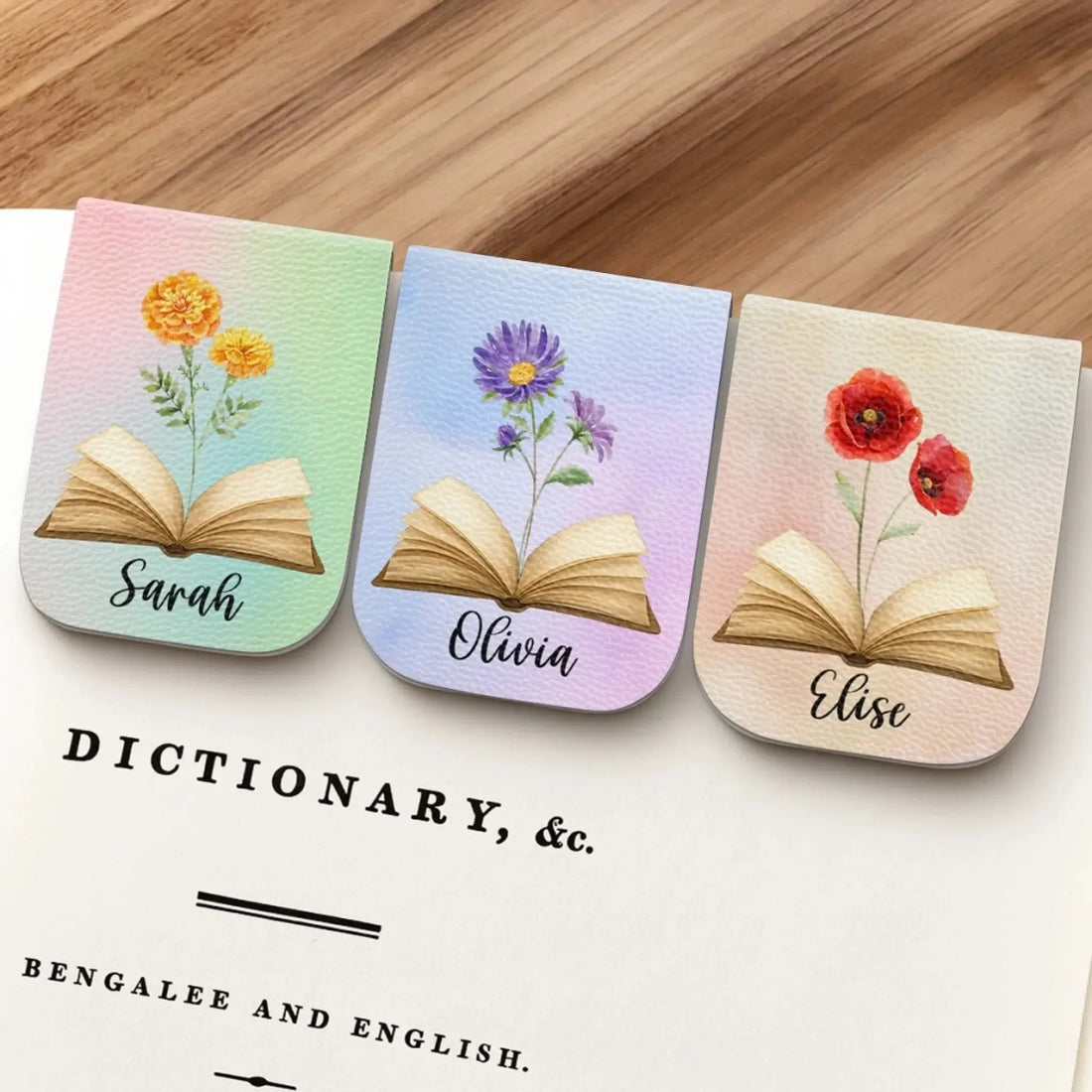 Custom Leather Magnetic Bookmark - Personalized Bookish Gifts For Book Lovers, Bookworms, Readers - Reading Is My Superpower Printing Joy