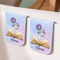 Custom Leather Magnetic Bookmark - Personalized Bookish Gifts For Book Lovers, Bookworms, Readers - Reading Is My Superpower Printing Joy